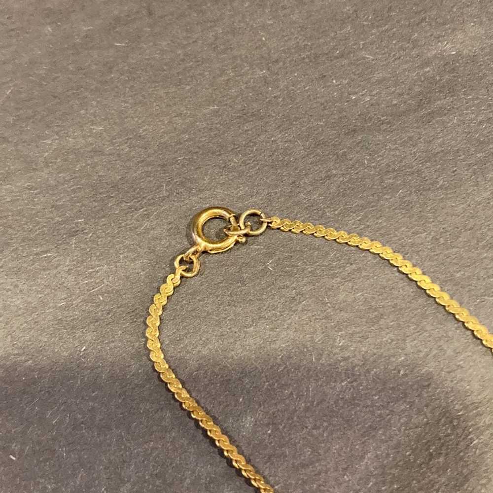22” gold plated necklace